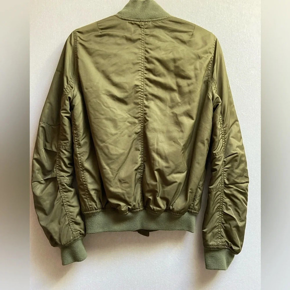 Topshop bomber moto zip up jacket Sz S - Picture 2 of 10